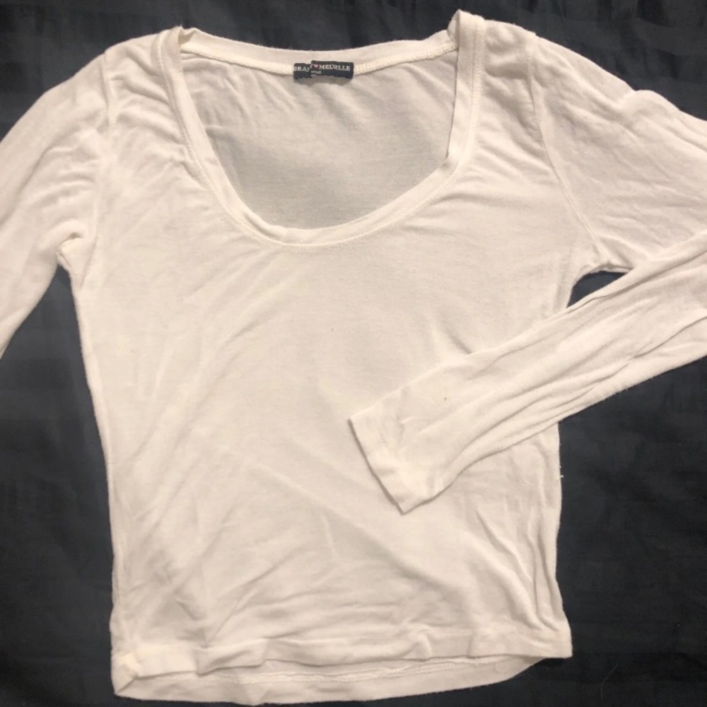 Brandy Melville Long Sleeve Crop Top